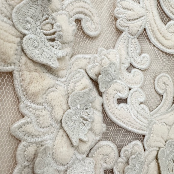 ZIMMERMANN Sensory Lace Velvet and Tulle Embroidered Midi Dress - Picture 9 of 16